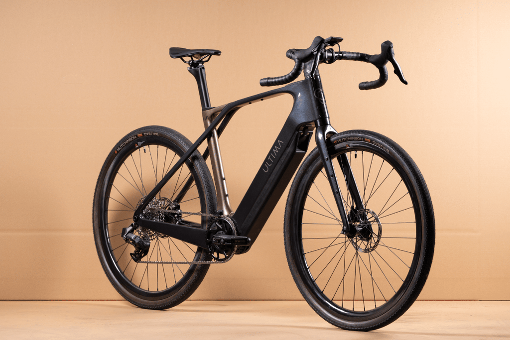 Vue d'un gravel électrique d'Ultima Mobility : fabricant français de vélos électriques
